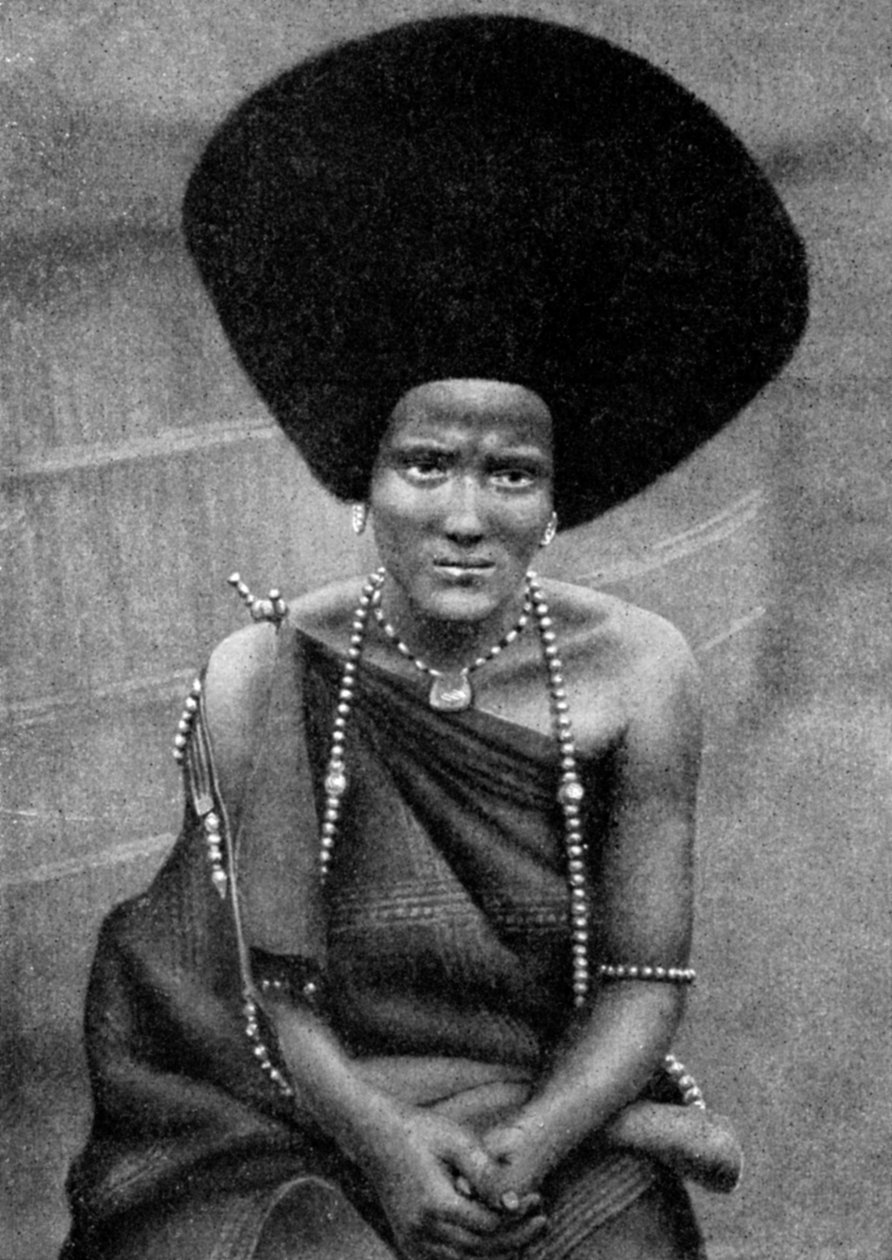 Egy nő a Beja-Nílusból vagy Baggara népből, Etiópia, Afrika, 1922 alkotó: Unbekannt