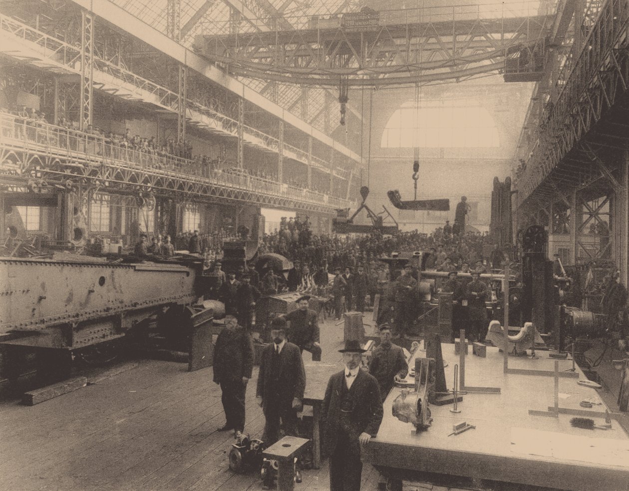 A Putilov-gyár műhelye, kb. 1914 alkotó: Unbekannt