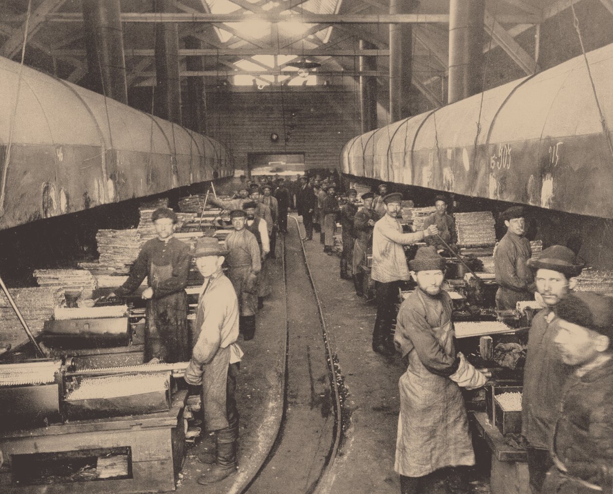 A Putilov-gyár műhelye, kb. 1914 alkotó: Unbekannt