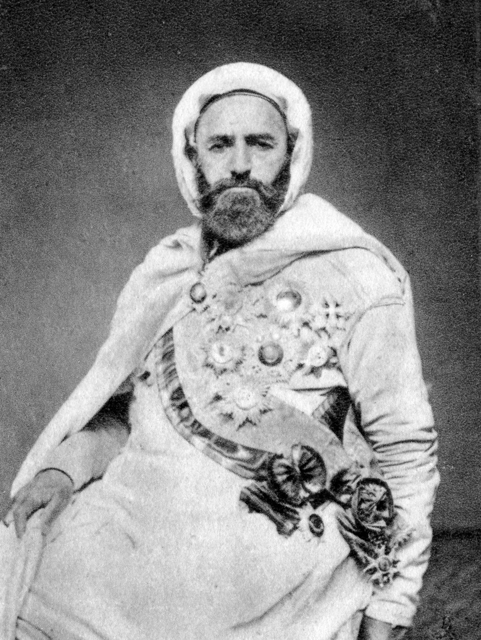 Abd al-Kadir algériai szúfi, politikai és katonai vezető, 1875 alkotó: Unbekannt