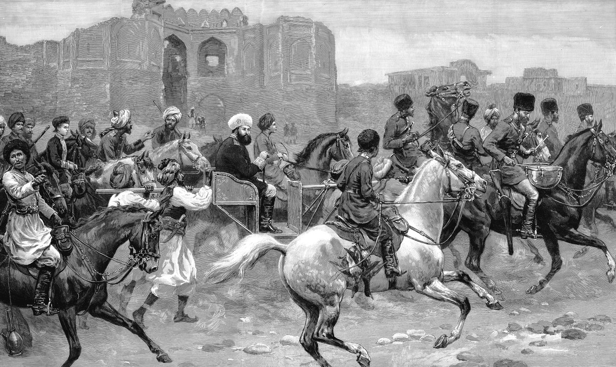 Abdor Rahman kán 1844-1901, Afganisztán uralkodója 1880-1901, 1893 alkotó: Unbekannt
