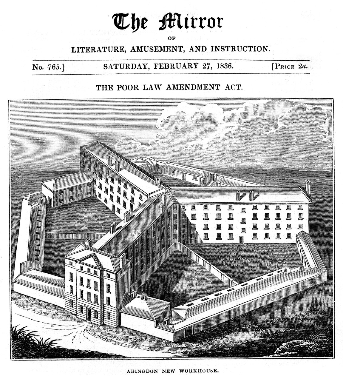 Abingdon Workhouse, Oxfordshire, az Abingdon Union számára épült, 1836 alkotó: Unbekannt