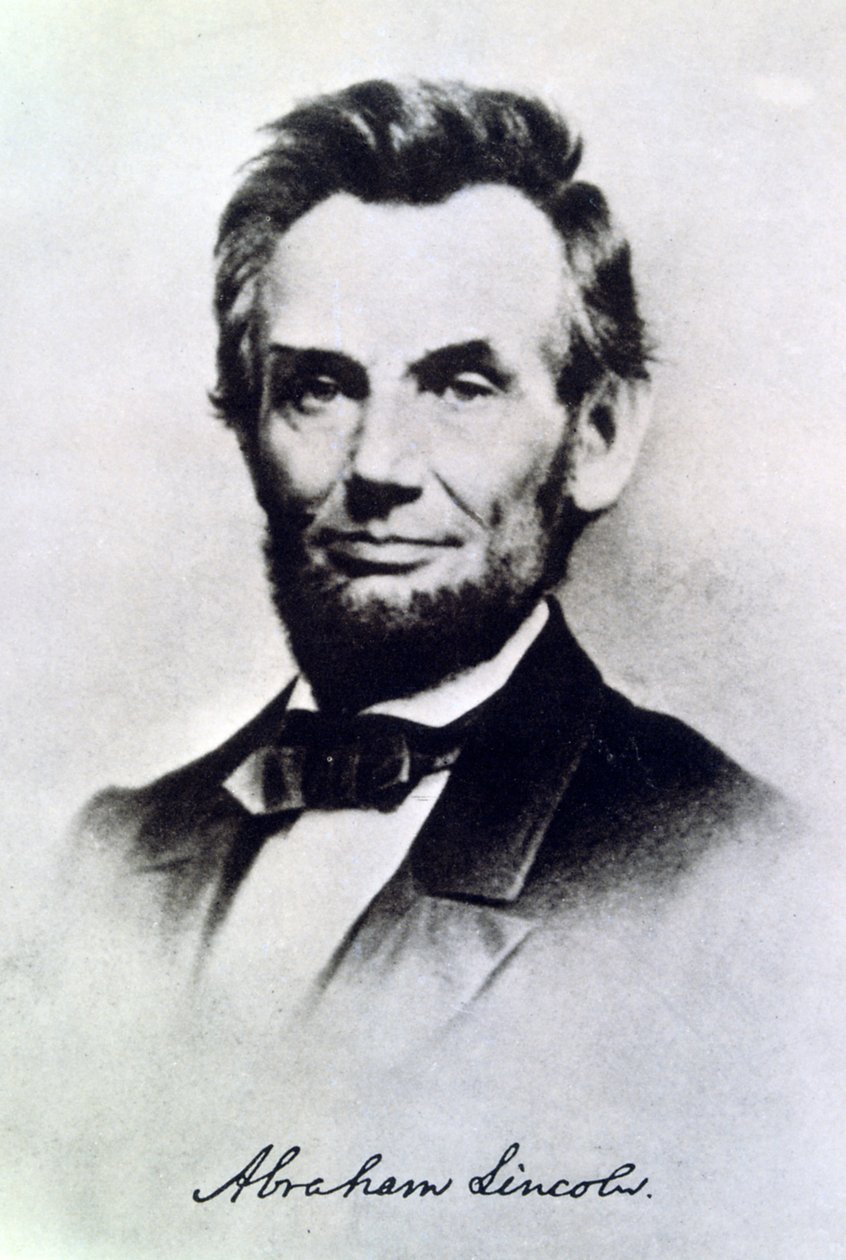 Abraham Lincoln, az Egyesült Államok elnöke, 1865 alkotó: Unbekannt
