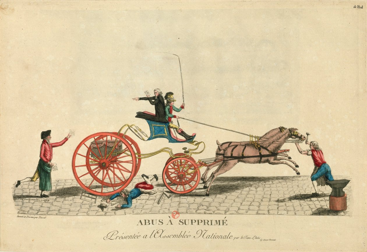 Visszaélések az elnyomásra, 1789. alkotó: Unbekannt