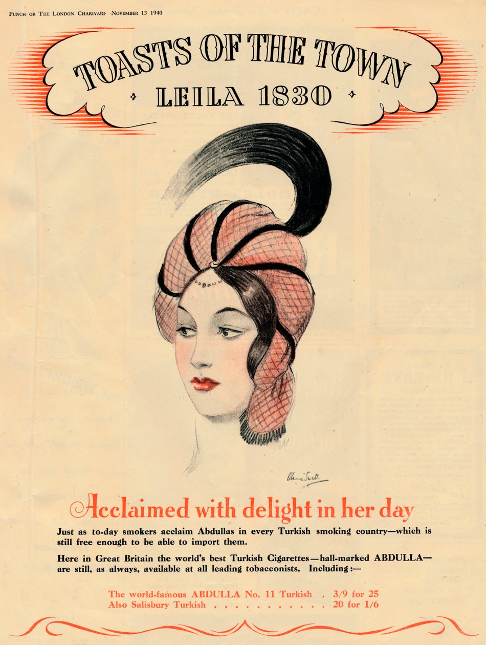 Napjában örömmel méltatva, Toasts of the Town - Leila 1830, 1940 alkotó: Unbekannt