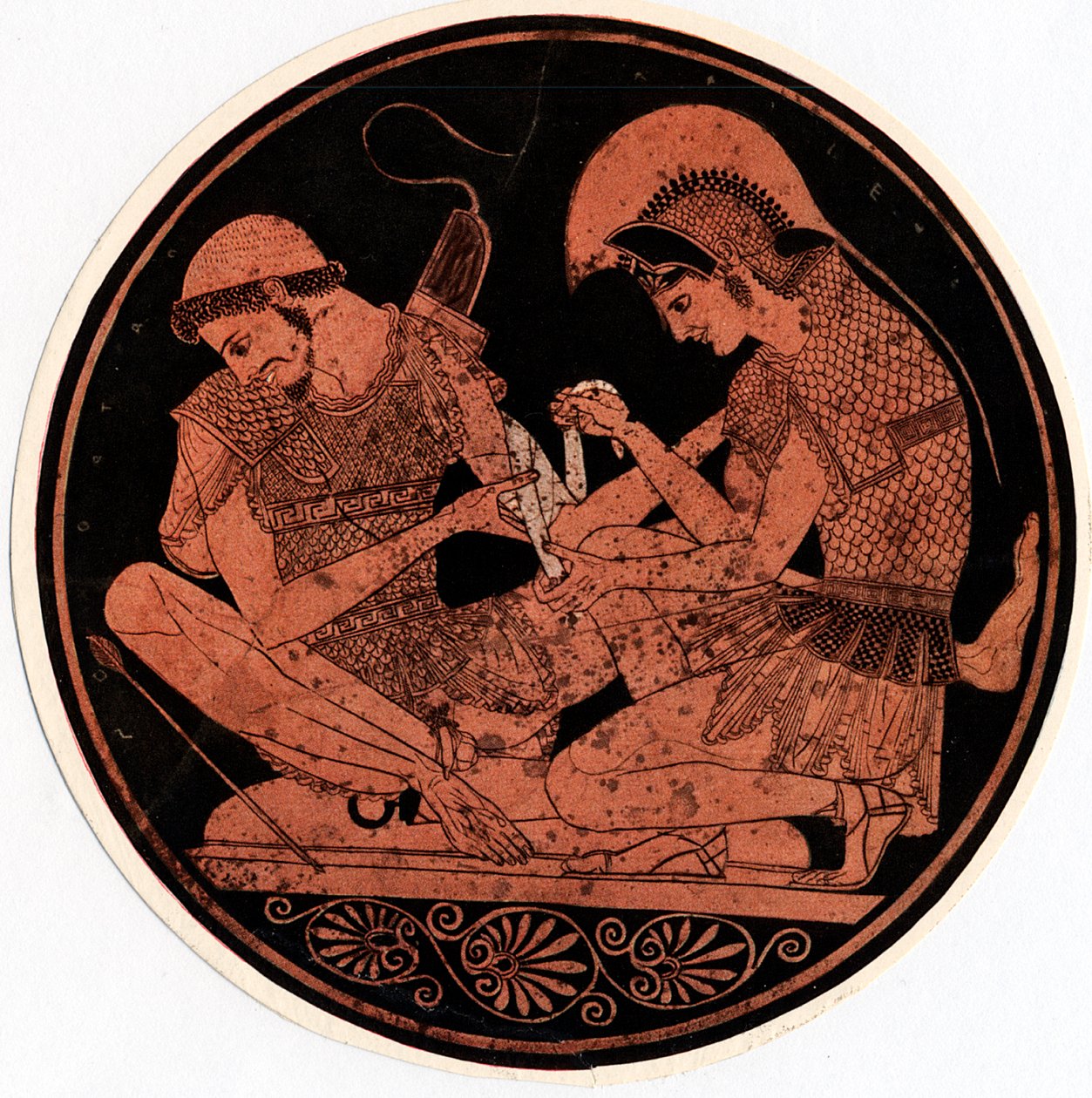 Achilles bekötözi Patroklosz sebét, 1900 alkotó: Unbekannt