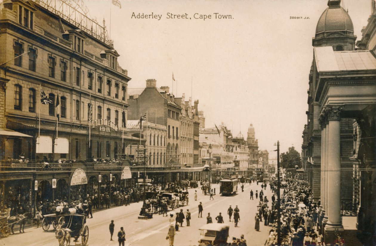 Adderley Street, Fokváros, 1900 alkotó: Unbekannt