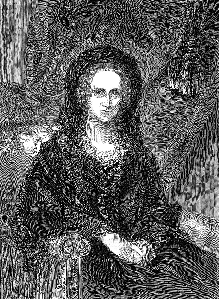 Szász-Coburg meiningeni Adelaide 1792-1849, IV. Vilmos német származású hitvese, 1849 alkotó: Unbekannt