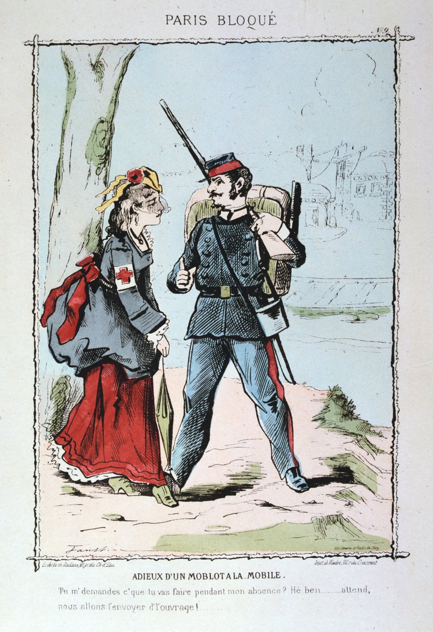 Moblot búcsú a mobiltól, 1870-1871 alkotó: Unbekannt