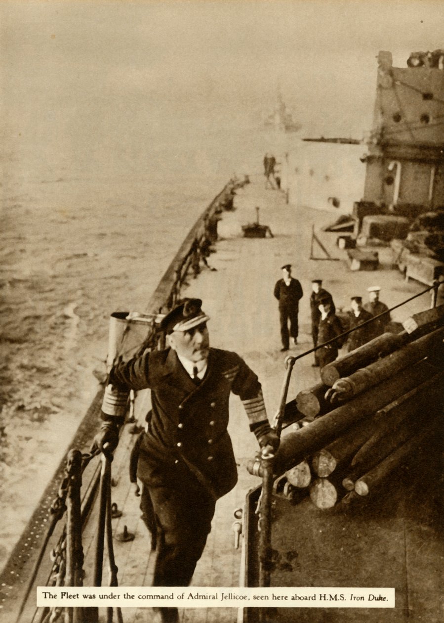 Jellicoe Admiral a HMS Iron Duke fedélzetén, 1914, 1935. alkotó: Unbekannt