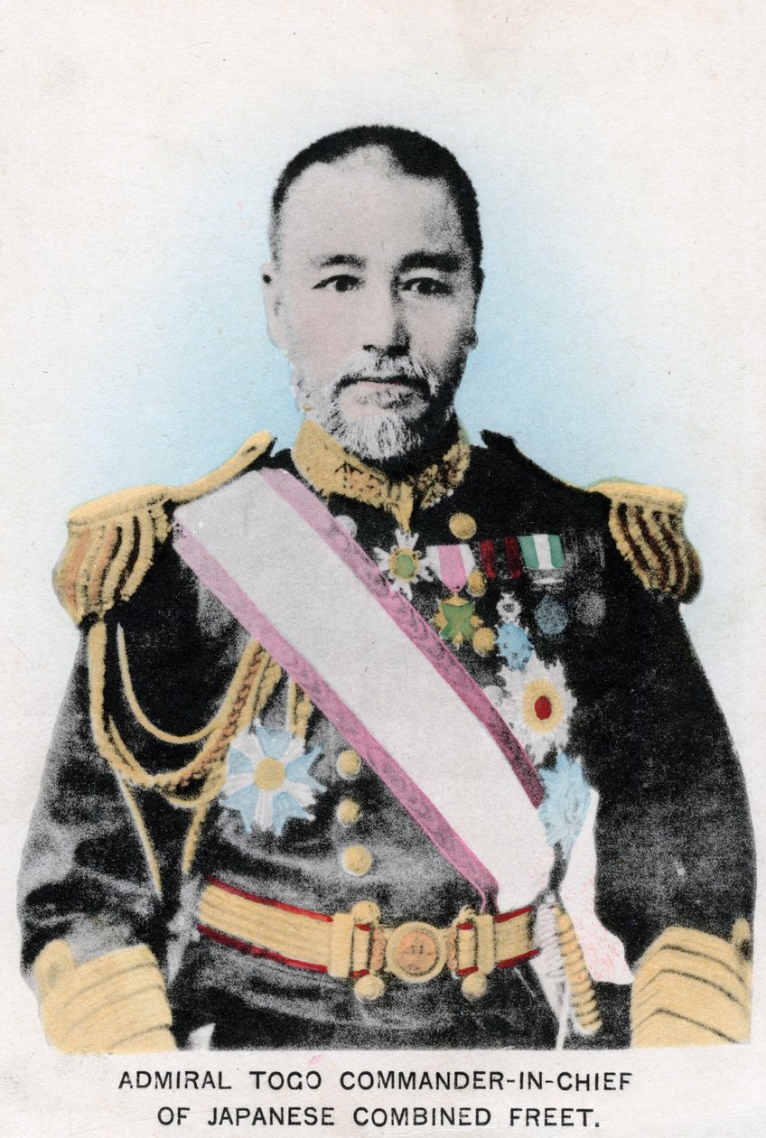 Togo admirális, a japán kombinált flotta főparancsnoka, 1903-1905 alkotó: Unbekannt