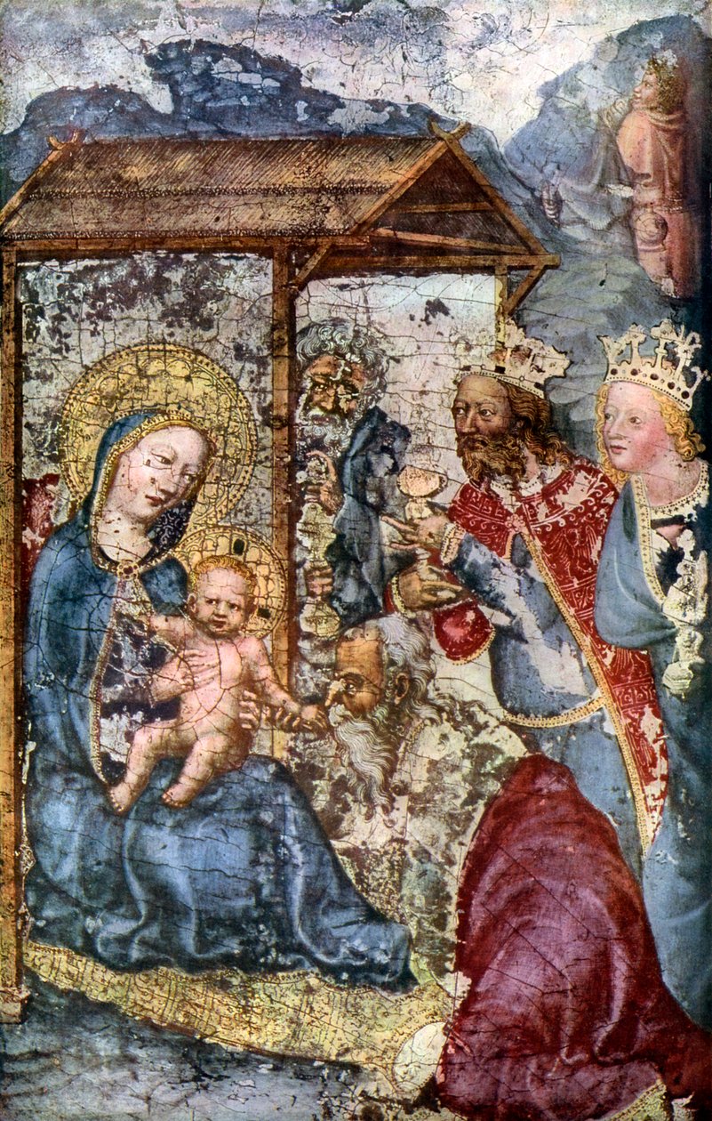 A Háromkirályok imádása, c1360 1955 alkotó: Unbekannt