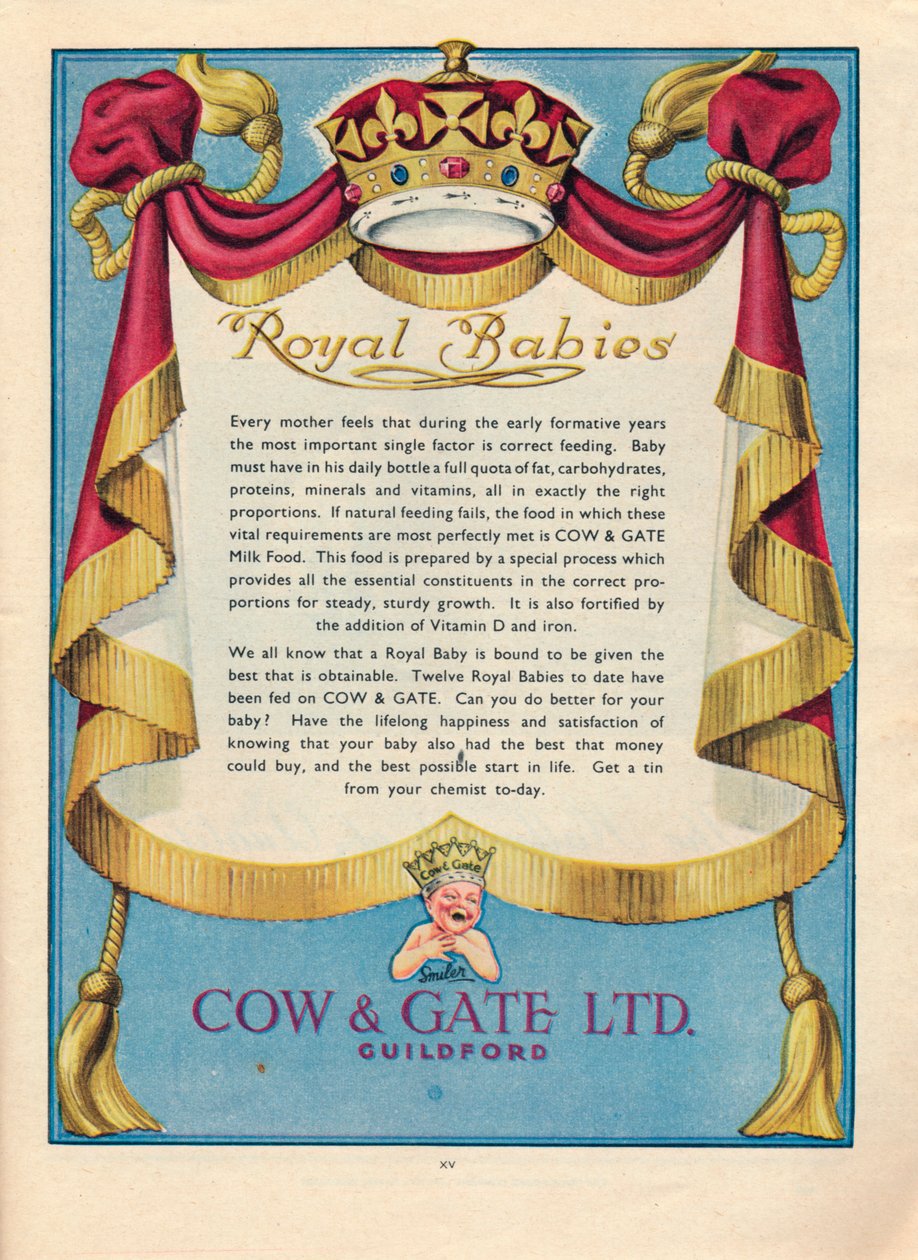 A Cow & Gate Ltd. hirdetése, 1951 alkotó: Unbekannt