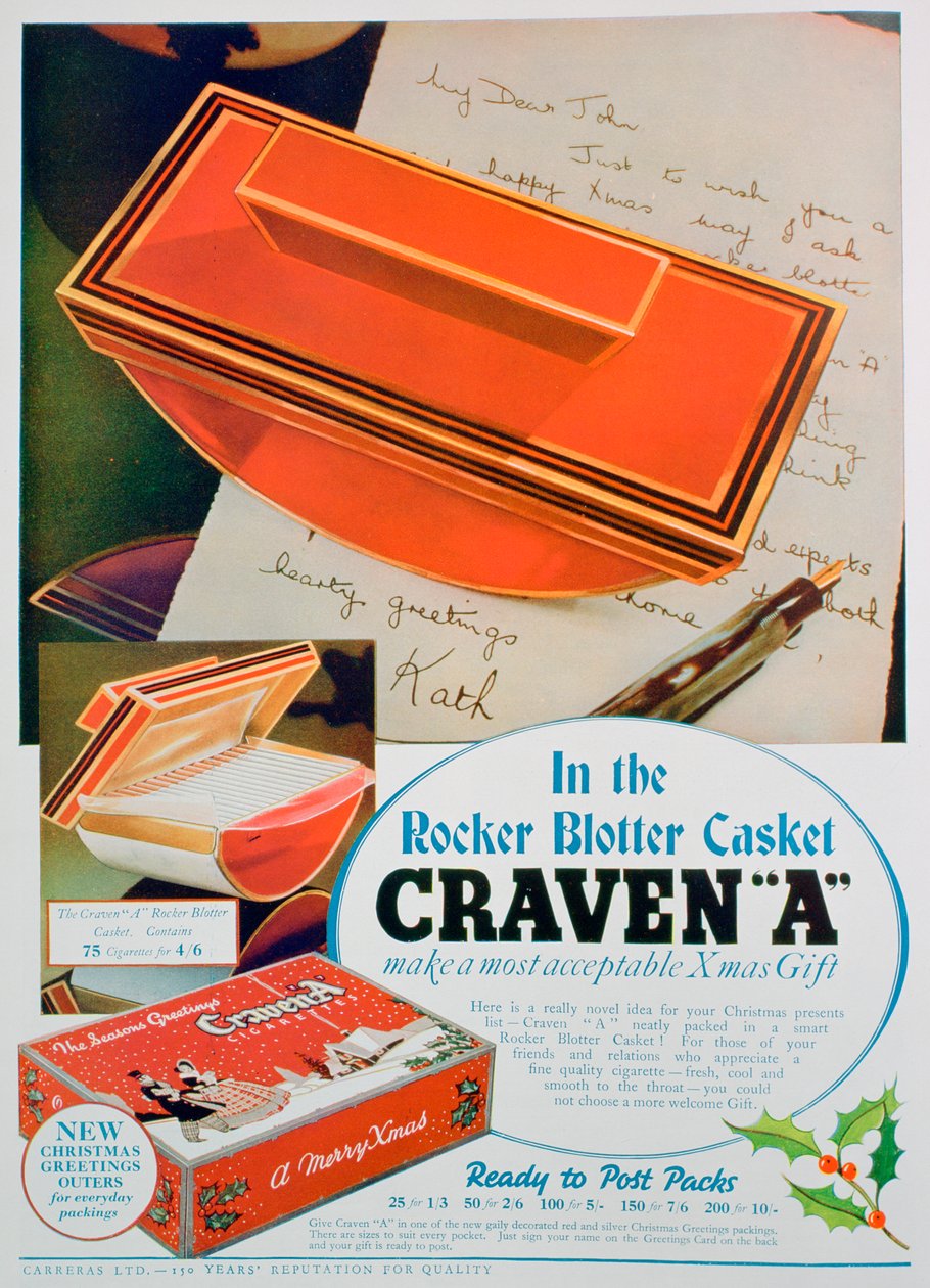 Craven A cigaretta reklámja, 1936 alkotó: Unbekannt