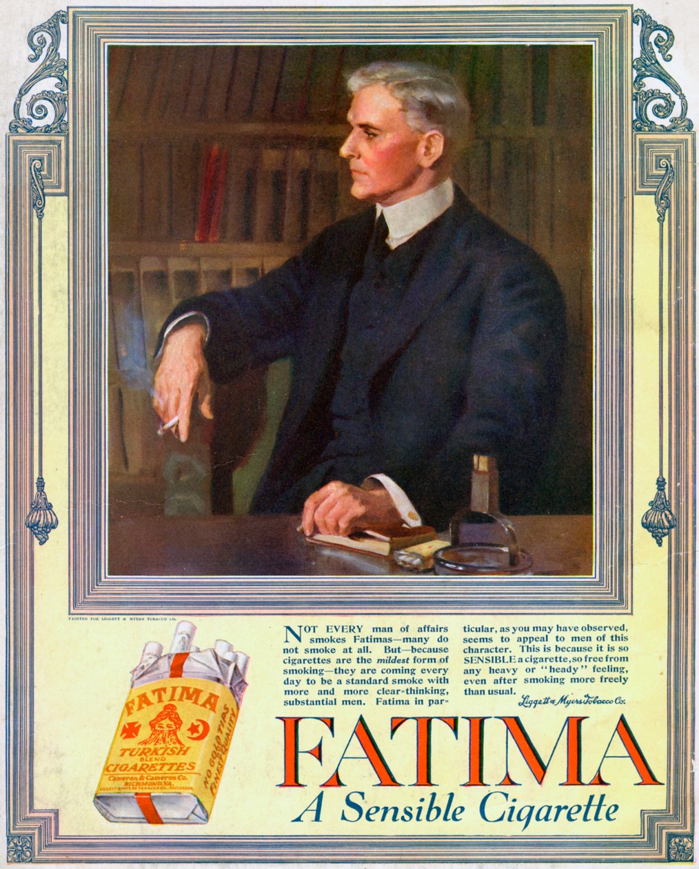 Fatima cigaretta reklámja, 1916 alkotó: Unbekannt