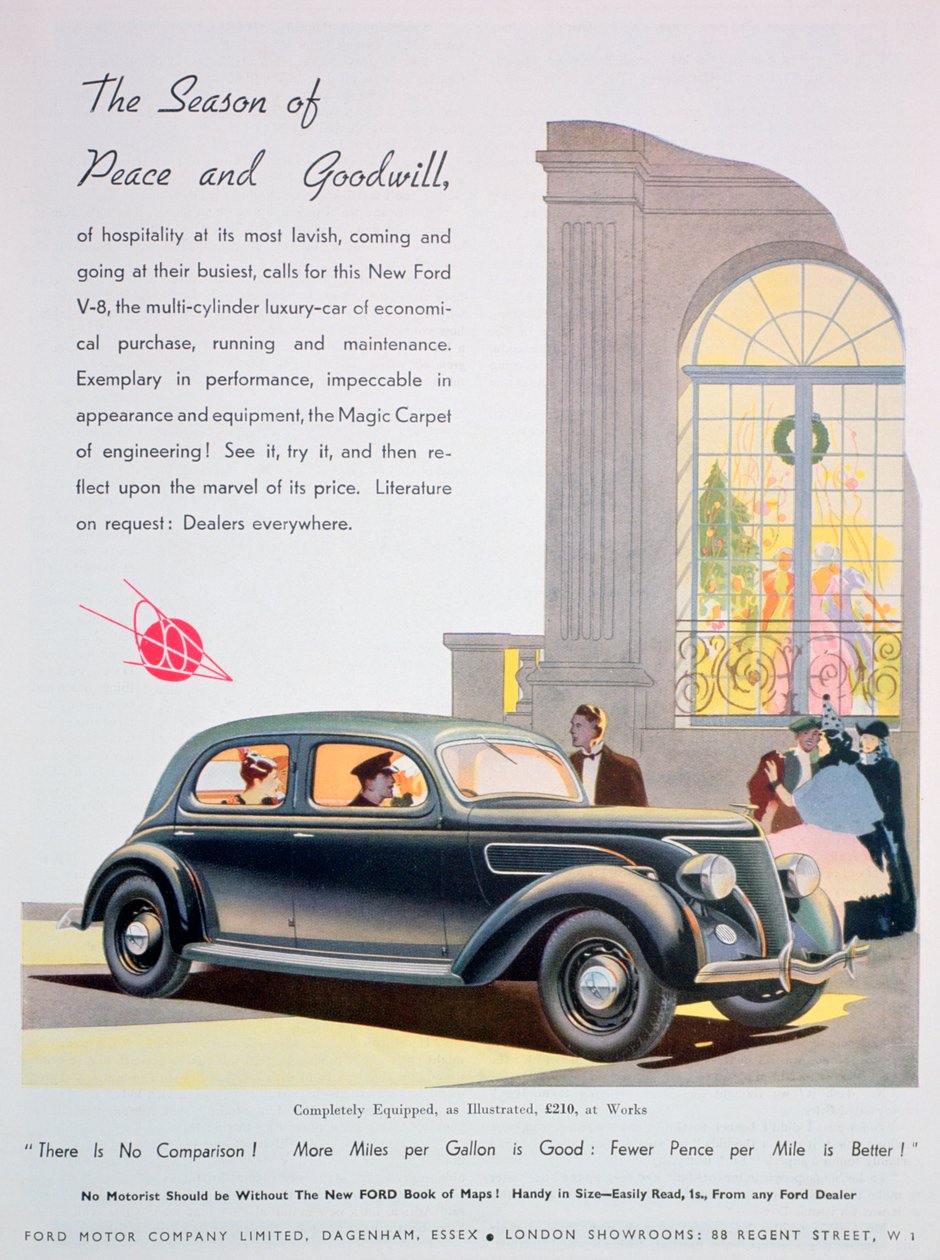 Ford autók hirdetése, 1936 alkotó: Unbekannt
