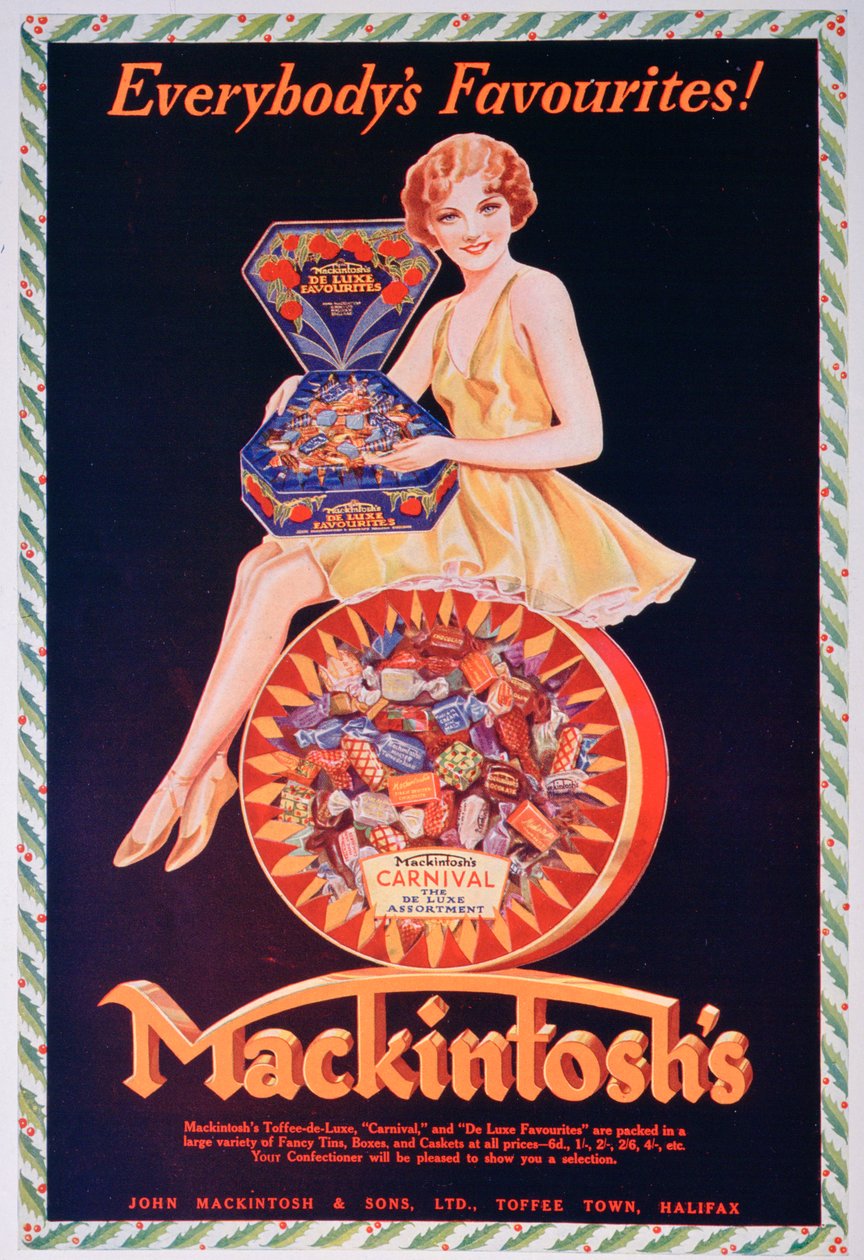 A Mackintoshs karamellás reklámja, 1932 alkotó: Unbekannt
