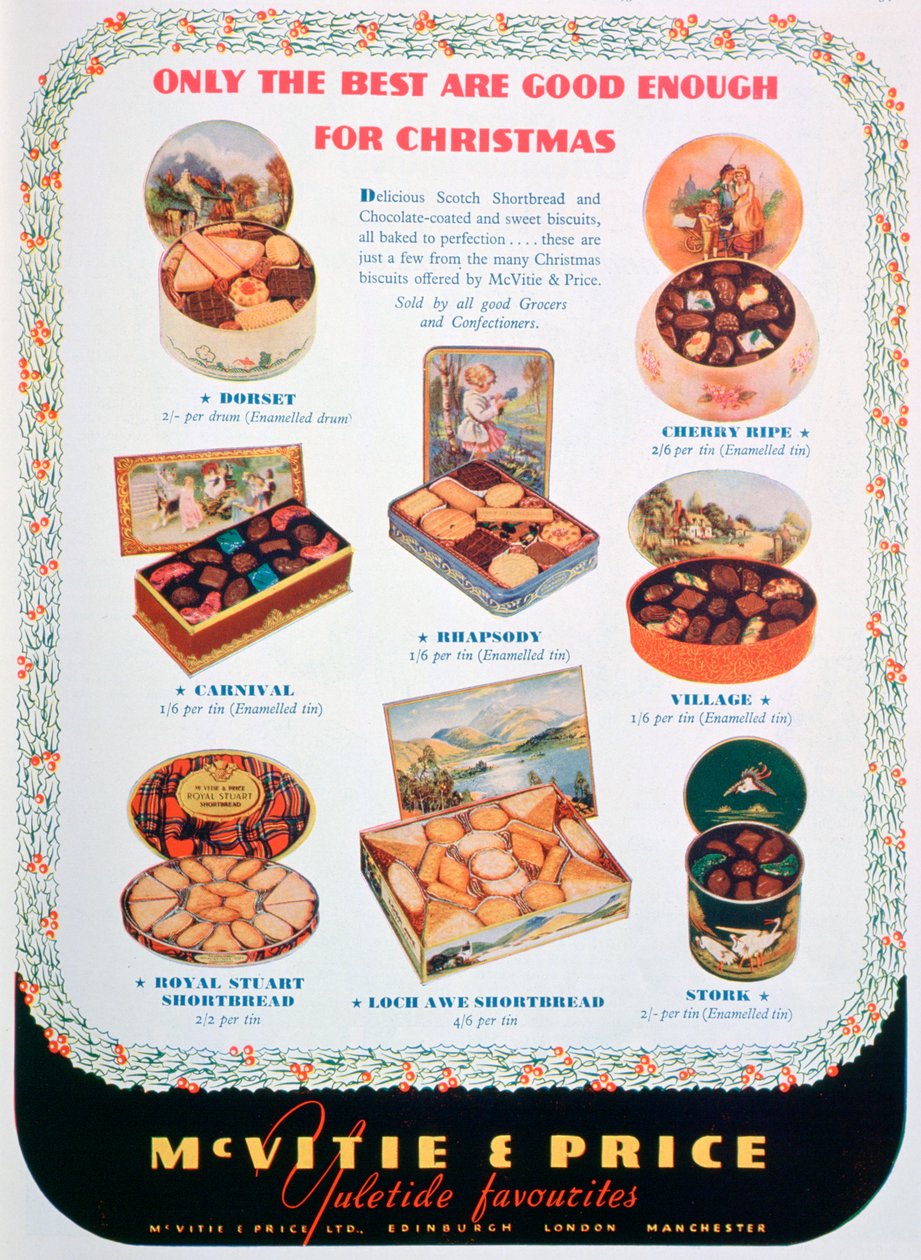 A McVitie és a Price keksz hirdetése, 1938 alkotó: Unbekannt