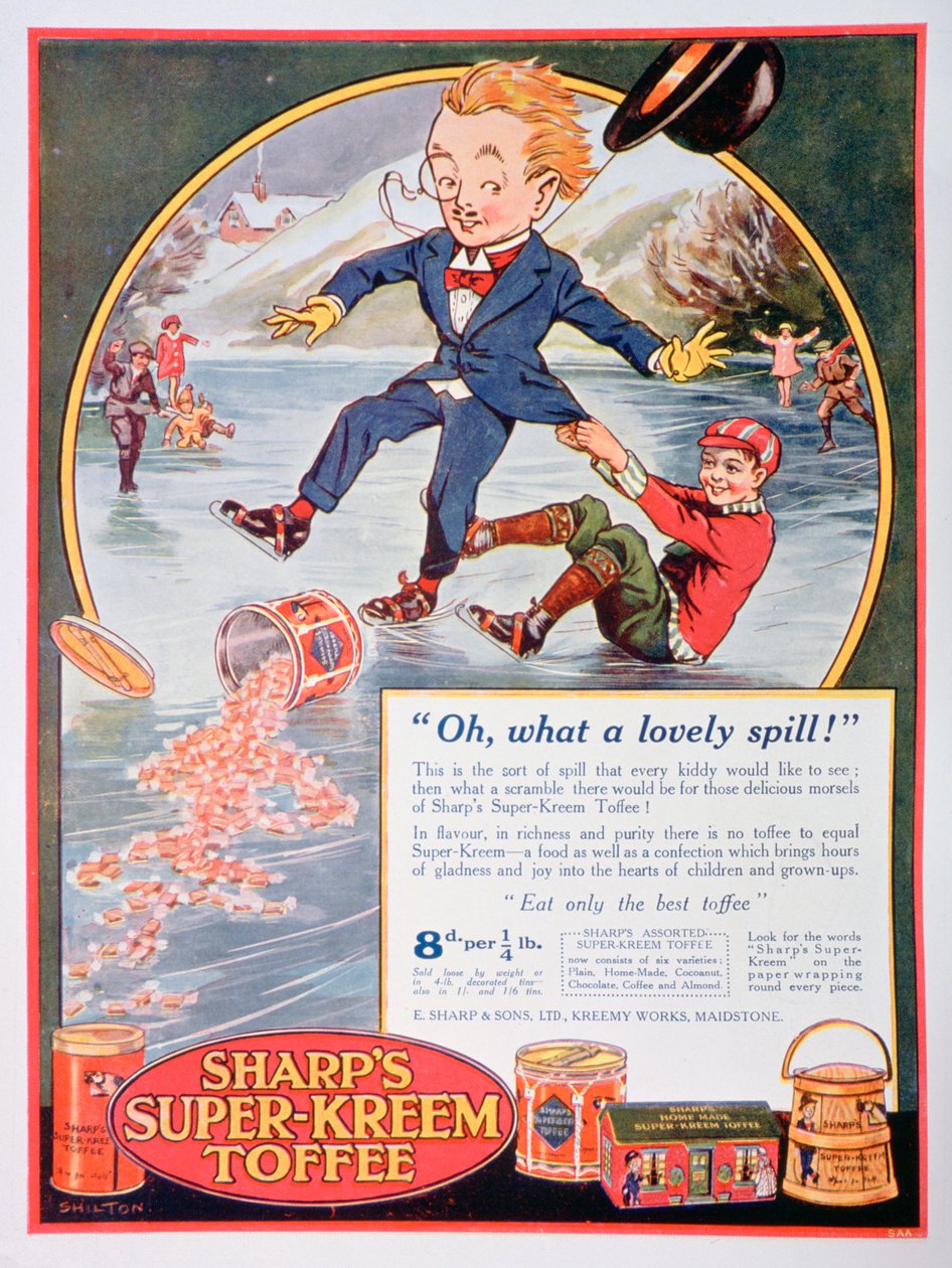 A Sharps Super-Kreem Toffee hirdetése, 1923 alkotó: Unbekannt