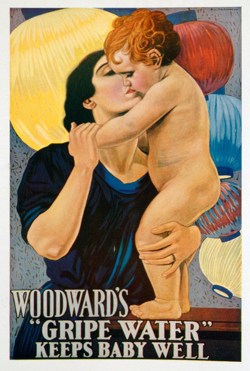 A Woodwards Gripe Water hirdetése, 1922 alkotó: Unbekannt