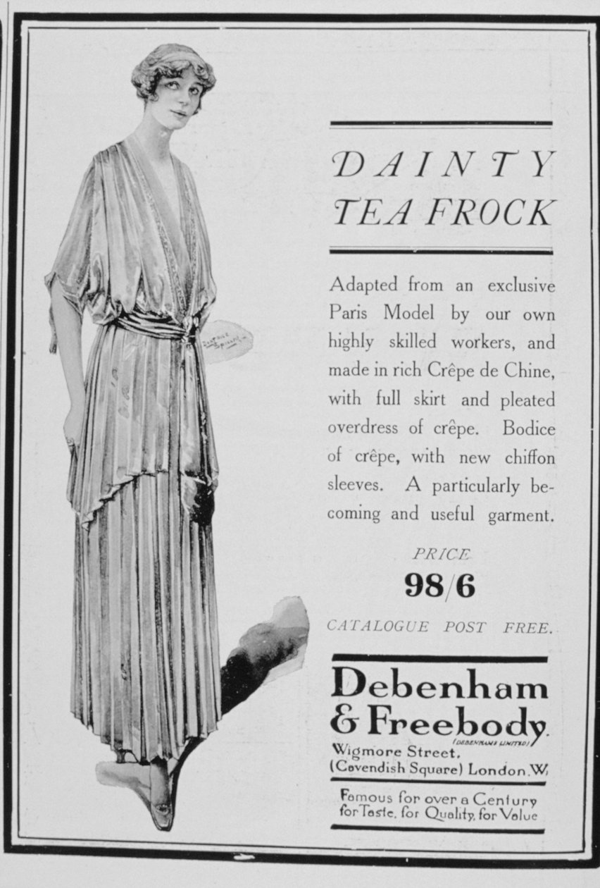 Debenham és Freebody reklám tea frigyekhez, 1916 alkotó: Unbekannt