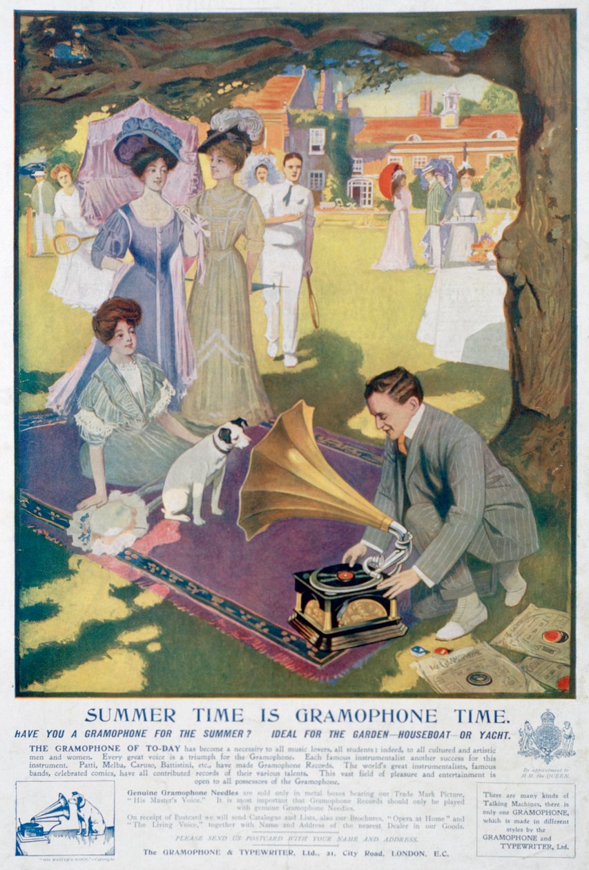 A Gramophone and Typewriter Co hirdetése, 1907 alkotó: Unbekannt