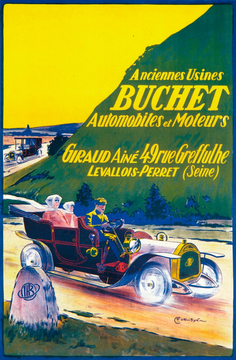 Buchet autók reklámja, 1910-es évek alkotó: Unbekannt