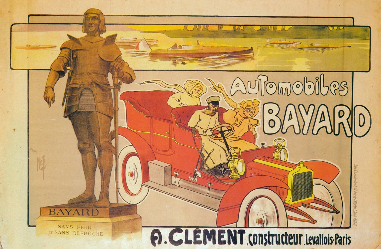 Clement-Bayard autók hirdetése, c1905 alkotó: Unbekannt