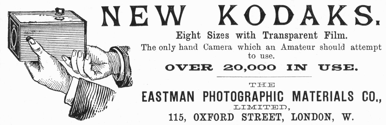 Kodak fényképezőgépek reklámja, 1890 alkotó: Unbekannt