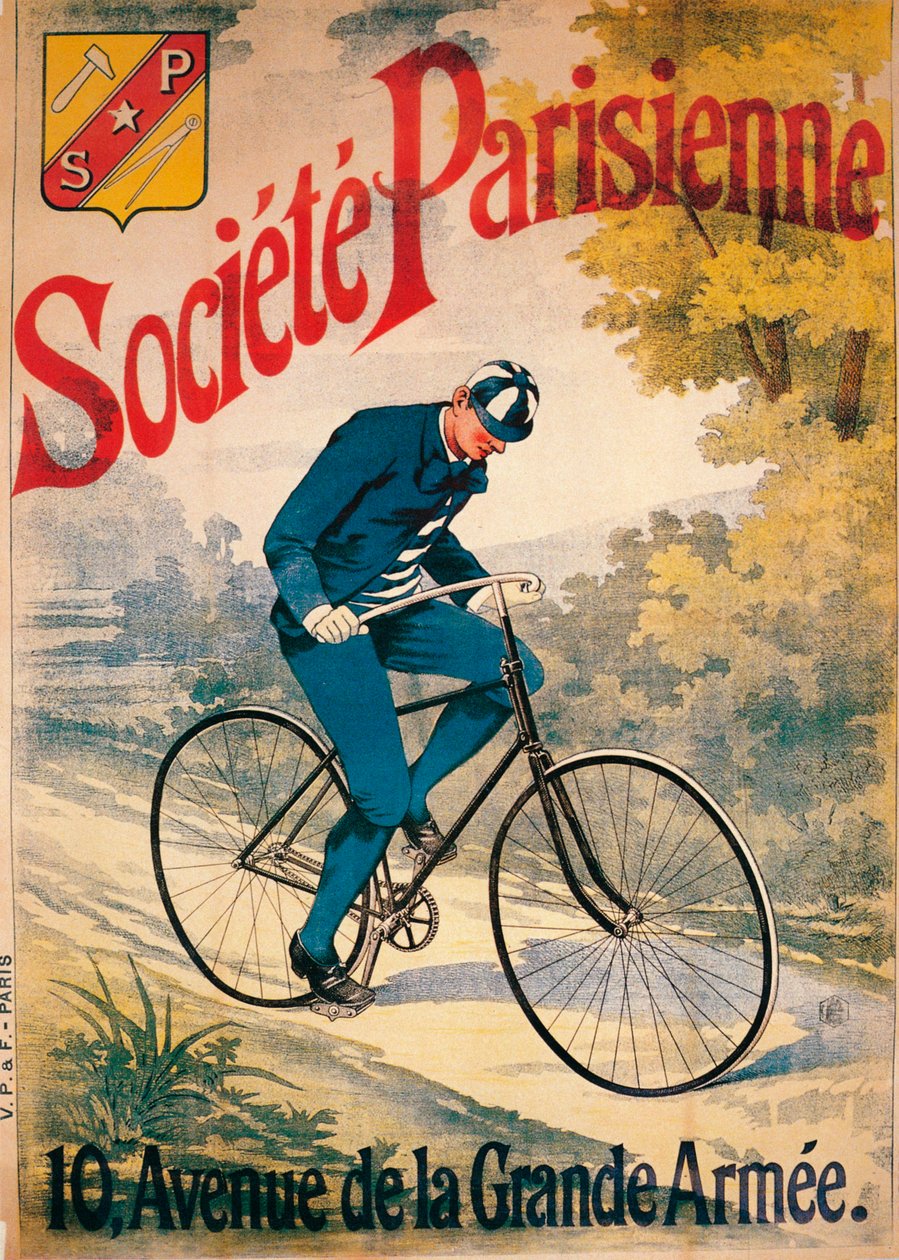 Societe Parisienne kerékpárok hirdetése, c1895 alkotó: Unbekannt