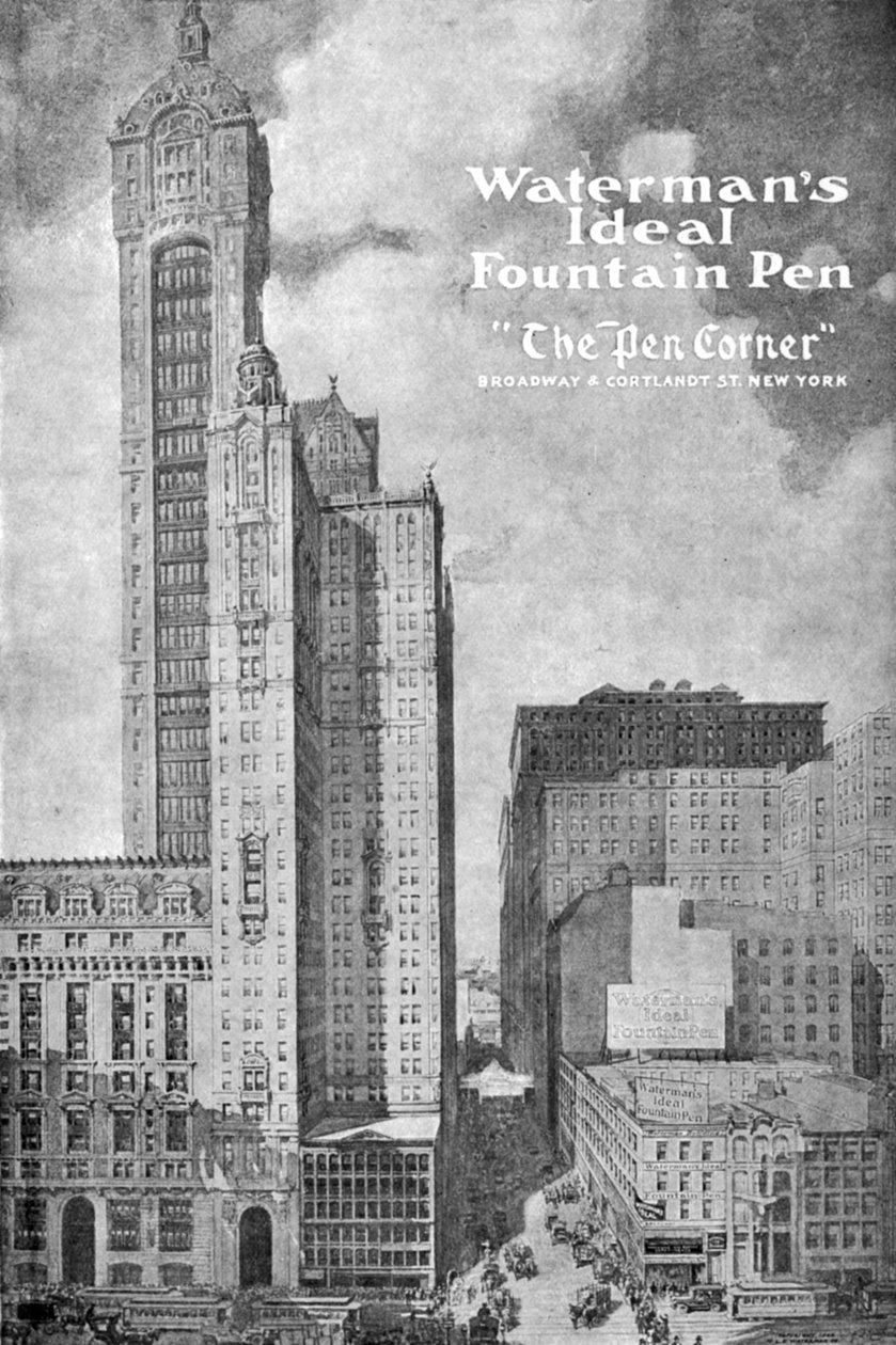 Reklám: Waterman ideális töltőtoll, 1908-1909 alkotó: Unbekannt
