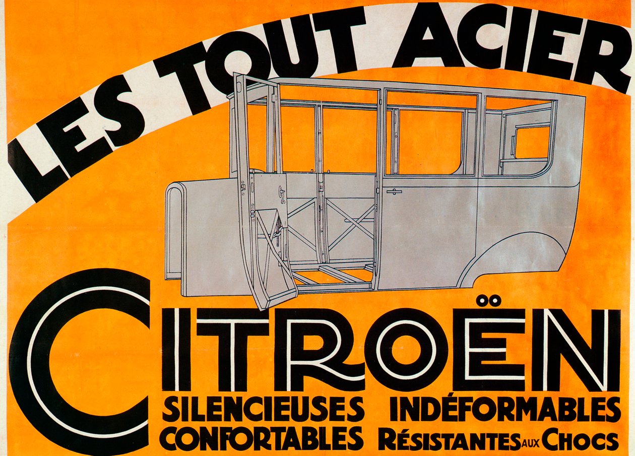 Reklám acélból készült Citroen autókhoz, c1924 alkotó: Unbekannt