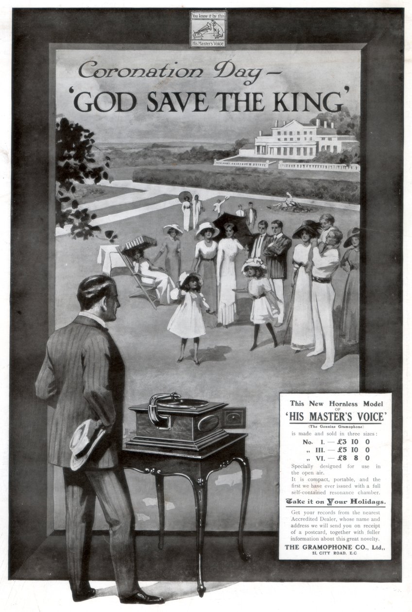 A Gramophone and Co. Ltd. hirdetése alkotó: Unbekannt