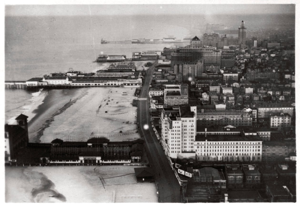 Atlantic City, New Jersey, USA légi felvétele egy Zeppelinről, 1930 1933 alkotó: Unbekannt