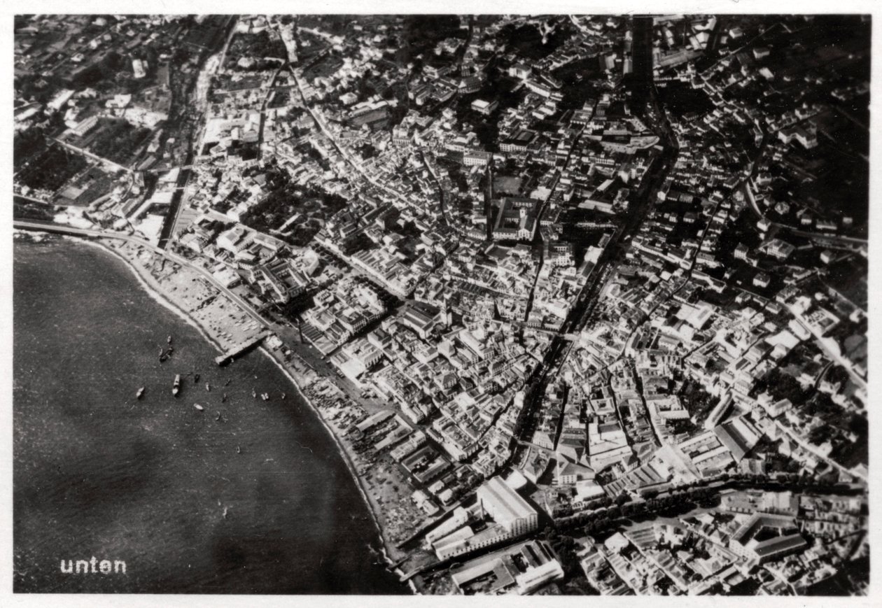 Funchal, Madeira légi felvétele egy Zeppelinről, 1928 1933 alkotó: Unbekannt