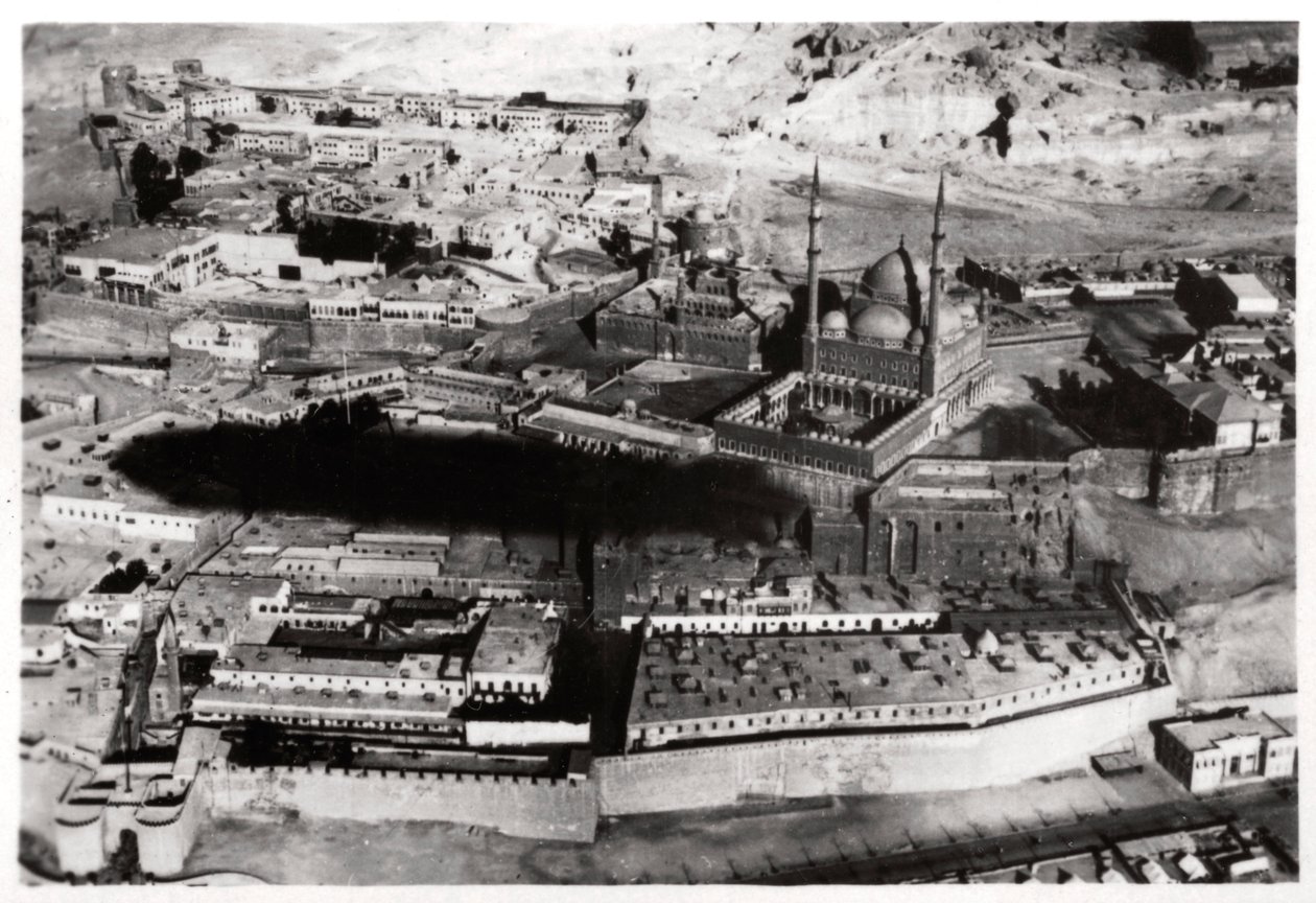 Mohamed Ali pasa mecsetjének légi felvétele, Kairó, Egyiptom, Zeppelinről, 1931 1933 alkotó: Unbekannt
