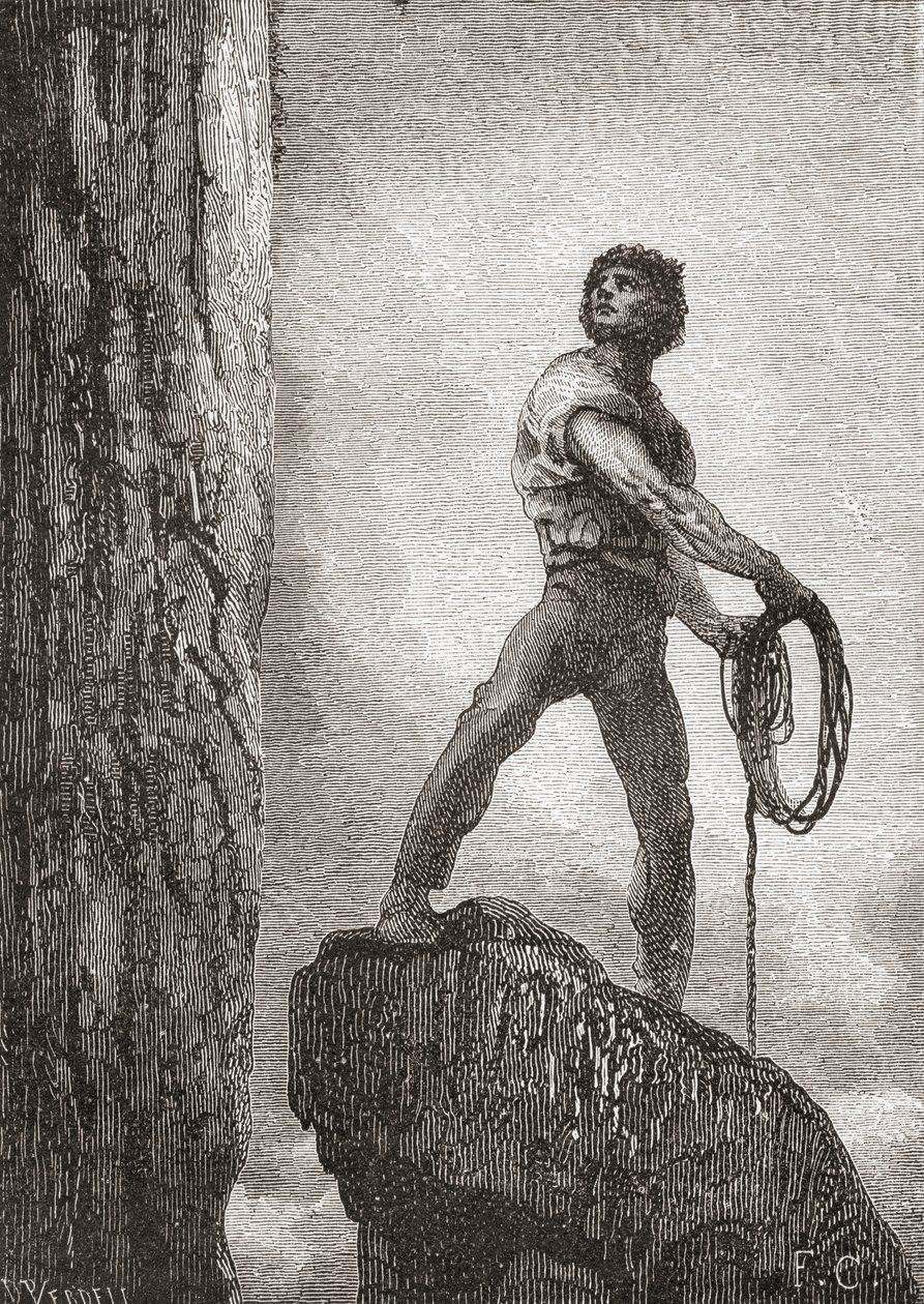Gustave Dore munkája után Victor Hugo „A tenger fáradozói” című könyvéből, a „Gustave Dore élete és visszaemlékezései” című könyvéből, amely 1885-ben jelent meg. alkotó: Unbekannt