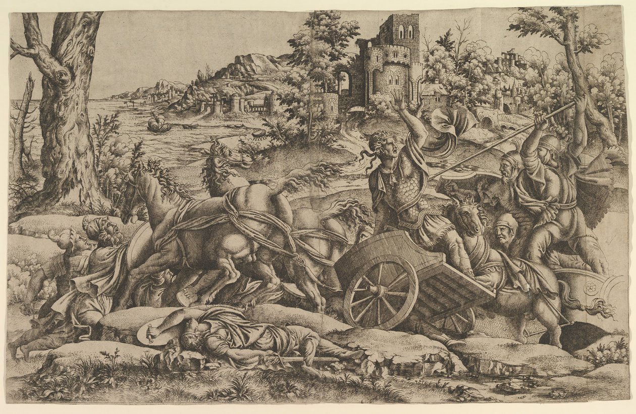 Agamemnon megöli Odioszt, kb. 1545. alkotó: Unbekannt