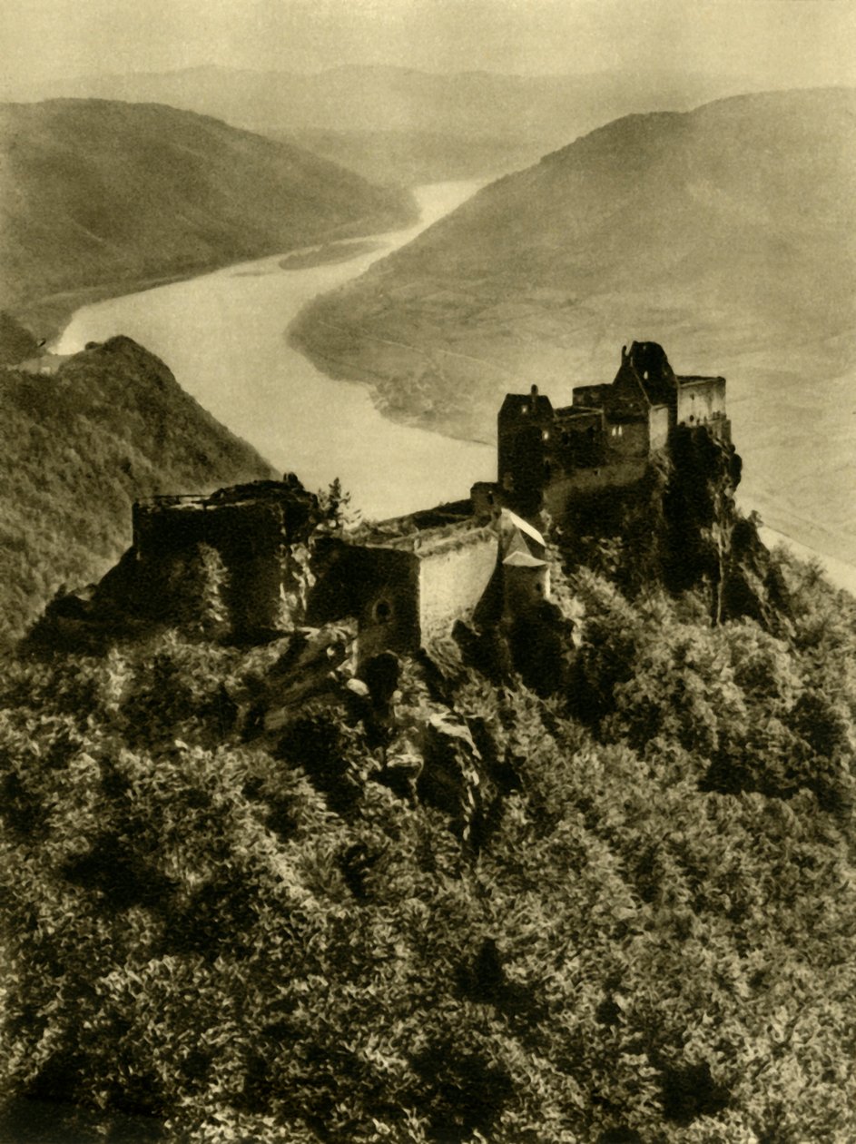 Aggstein kastély, Wachau, Alsó-Ausztria, 1935. alkotó: Unbekannt
