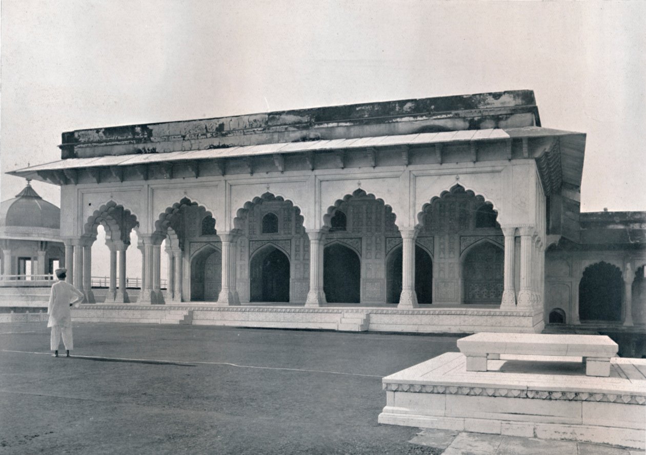 Agra. The Dewan-i-Khas vagy Hall of Public Audience, 1910. alkotó: Unbekannt