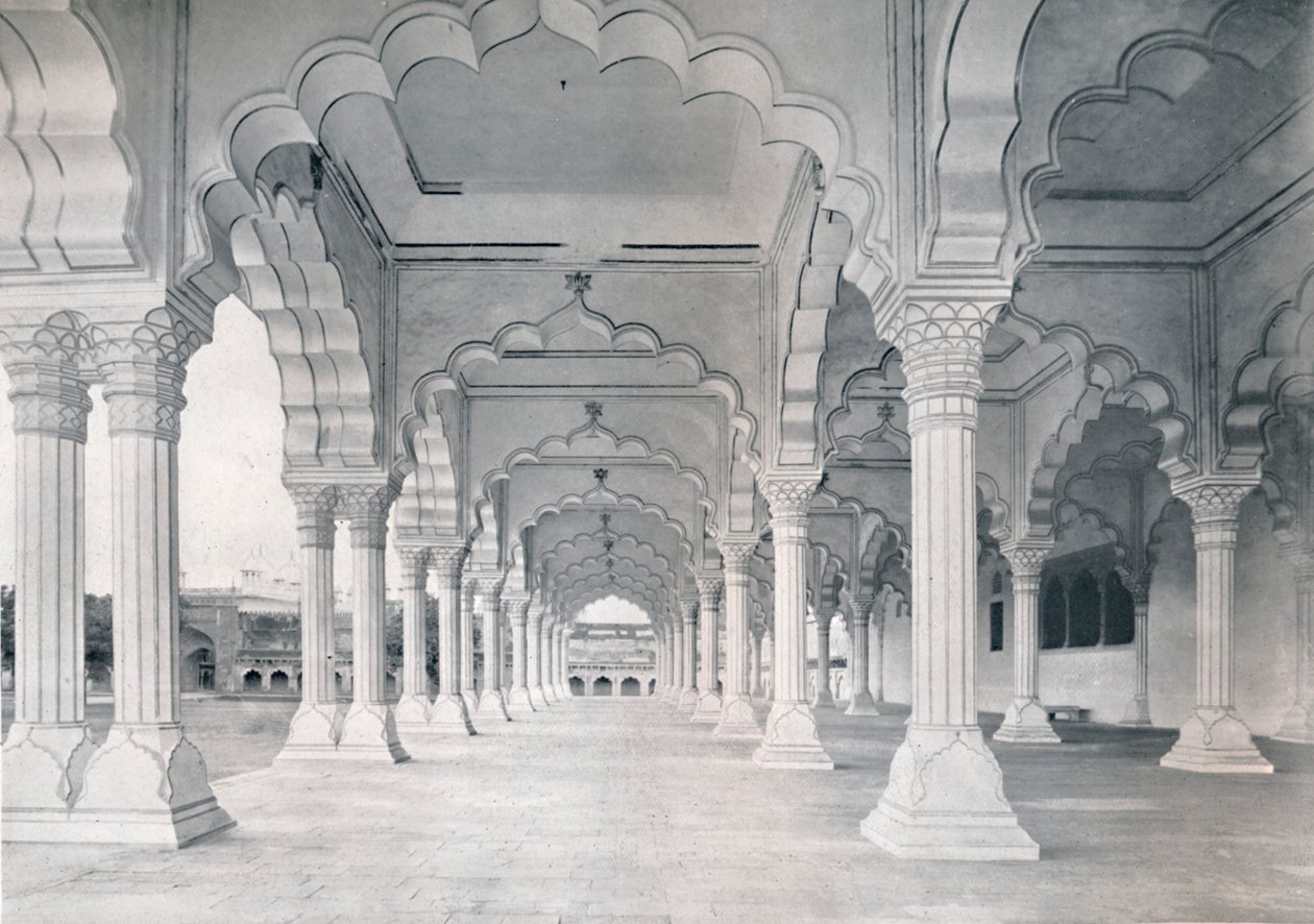 Agra. A Dewan-i-am, avagy a közönség csarnoka, 1910. alkotó: Unbekannt
