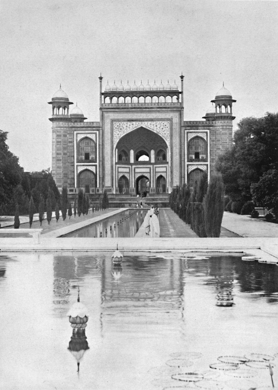 Agra. A Tádzs Mahal kapuja, 1910. alkotó: Unbekannt