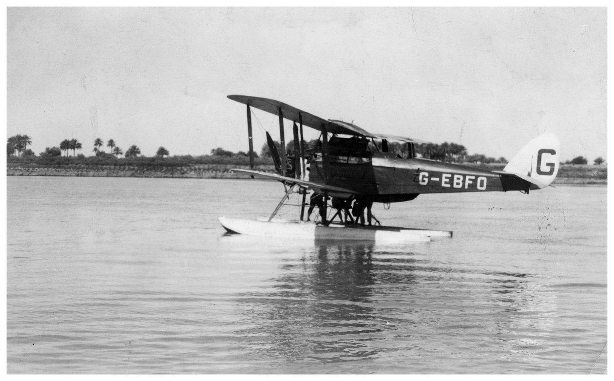 Alan Cobhams De Havilland DH50 leszállás a Tigrisnél, Irak, 1926 alkotó: Unbekannt