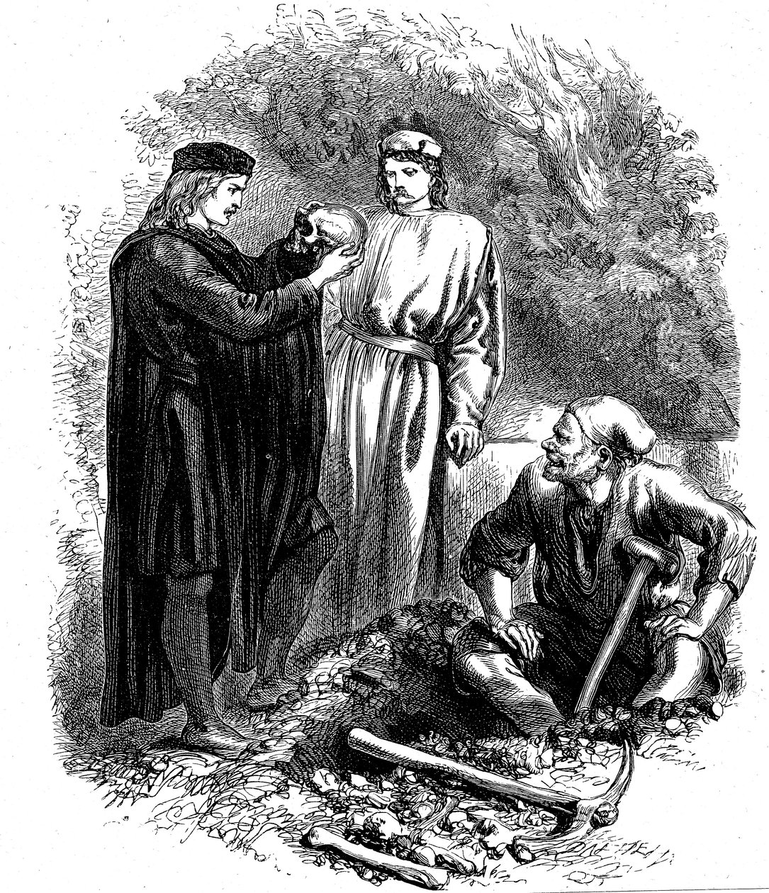Jaj, szegény Yorick! Ismertem őt, Horatio, 1850 alkotó: Unbekannt