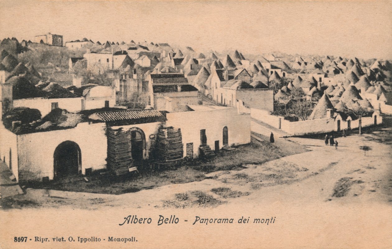 Albero Bello - A hegyek körképe, 1910. alkotó: Unbekannt