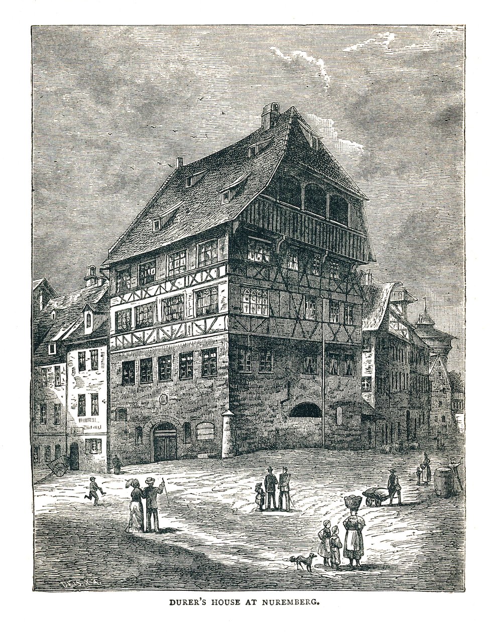 Albert Durers-ház, Nürnberg, Németország, 1893 alkotó: Unbekannt