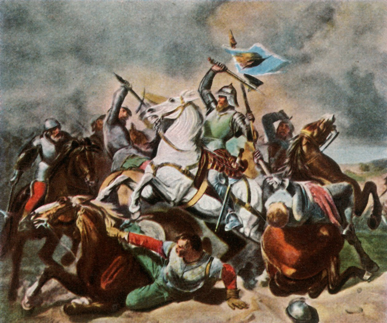 Albrecht Achilles a nürnbergiek elleni csatában, 1450, 1936. alkotó: Unbekannt