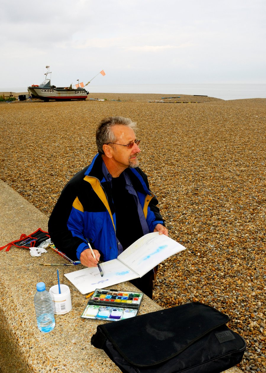 Aldeburgh strand - akvarell alkotó: Unbekannt