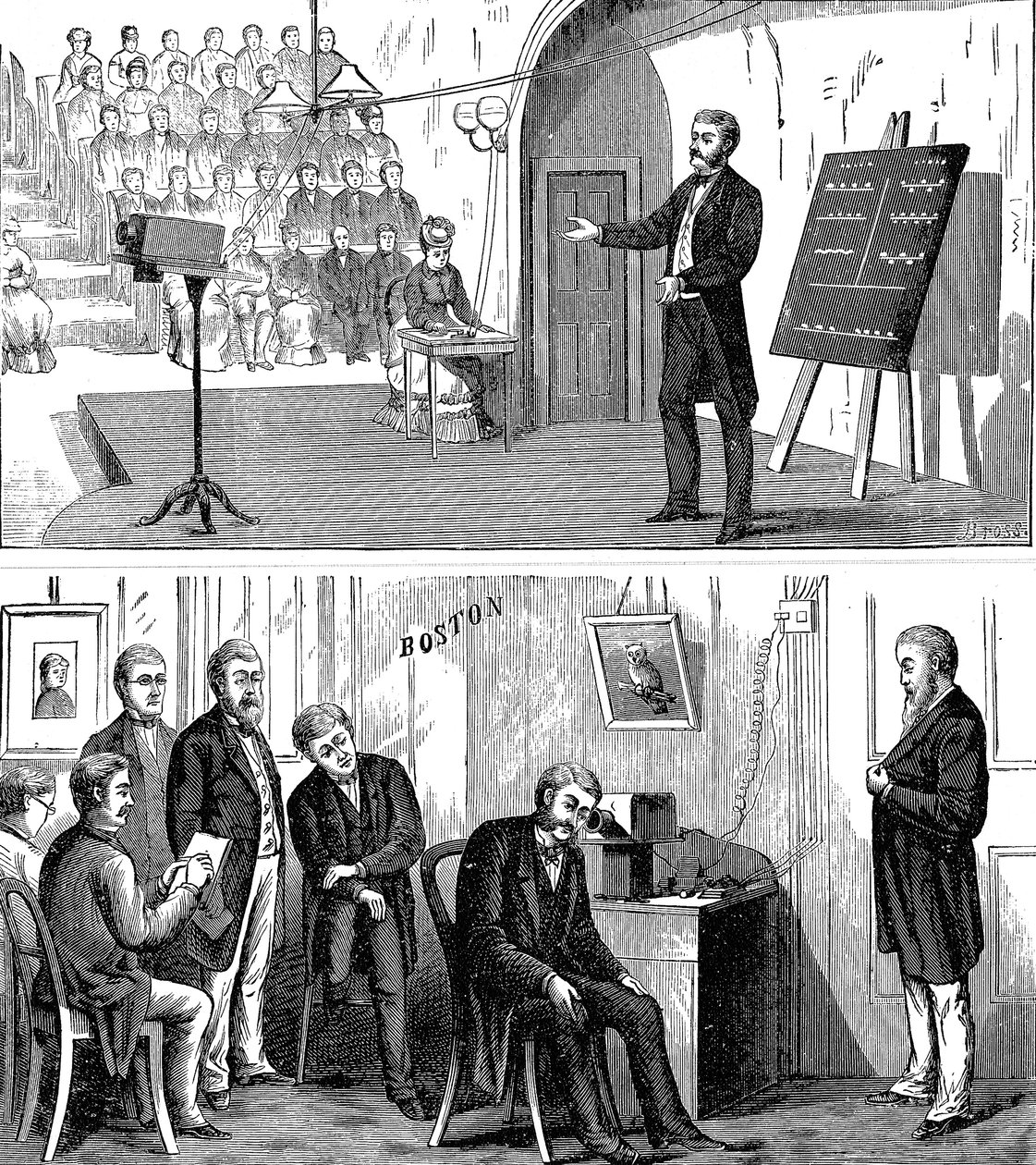 Alexander Graham Bell 1847-1922, skót származású amerikai feltaláló, 1877 1890 alkotó: Unbekannt