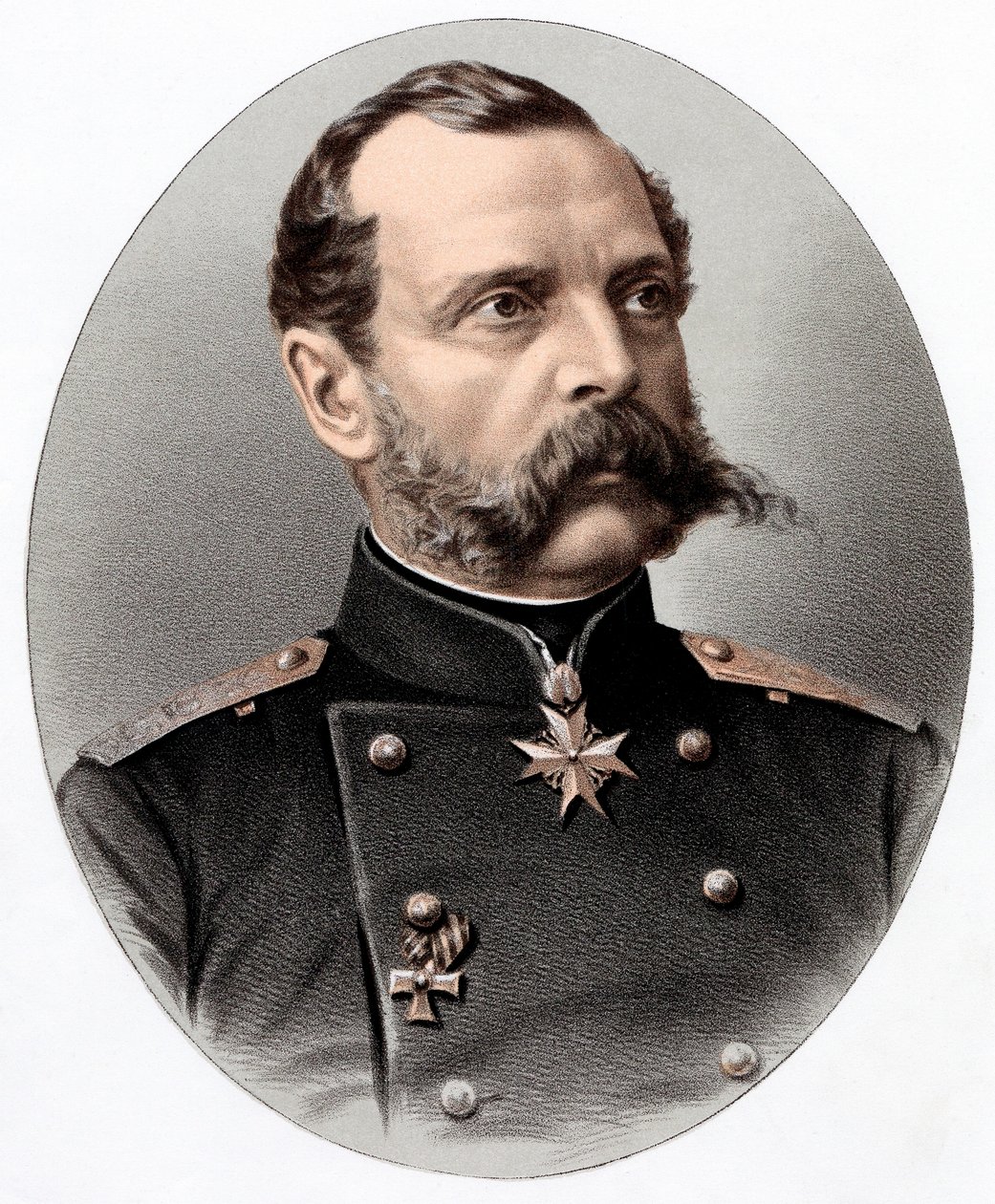 II. Sándor 1818-1881, Oroszország cárja 1855-től, 1880 c. alkotó: Unbekannt